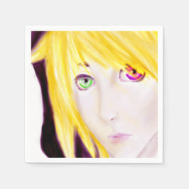 Guardanapo De Papel Caráter de manga ouro