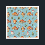 Guardanapo De Papel caráter de peixe<br><div class="desc">Aproveitamos as características do peixe e o incorporamos ao design do guardanapo.</div>