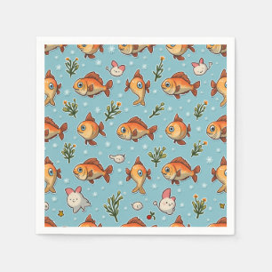 Guardanapo De Papel caráter de peixe