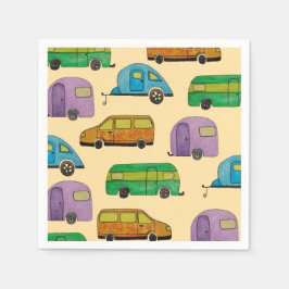 Guardanapo De Papel Caravanas de camping