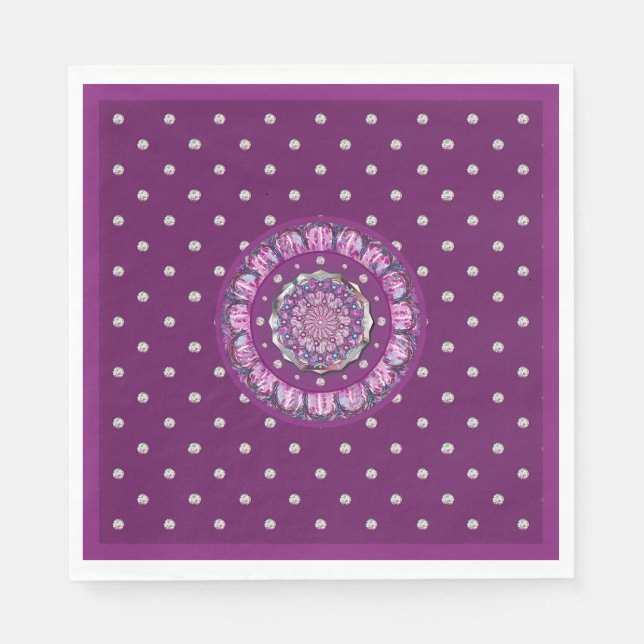 Guardanapo De Papel Cardinal Red Rosace (Frente)