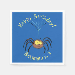 Guardanapo De Papel Caricatura engraçada de aranha fofa