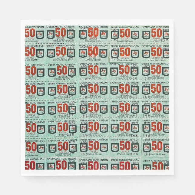 Guardanapo De Papel Carimbos Verdes (Frente)