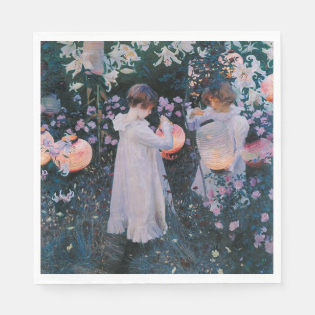 Guardanapo De Papel Carnation, Lily, Lily, Rose (John Singer Sargent) (Frente)