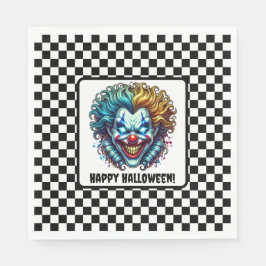 Guardanapo De Papel Carnaval assustador - Palhaço de Halloween Napkin