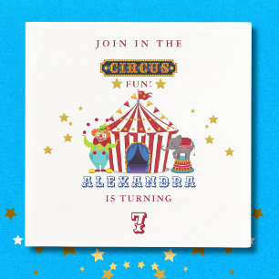 Guardanapo De Papel Carnaval vem todo grande circo de aniversário