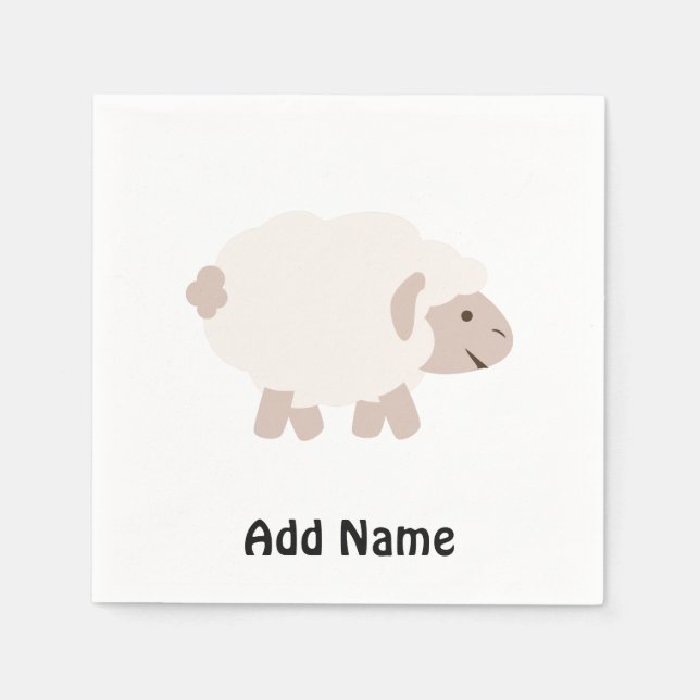 Guardanapo De Papel Carneiro-branco (Frente)