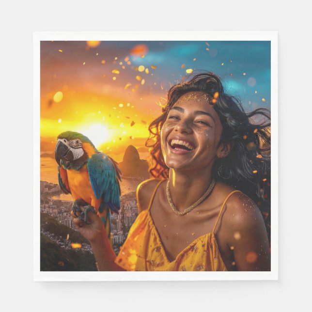 GUARDANAPO DE PAPEL CARNIVAL IN RIO (Frente)