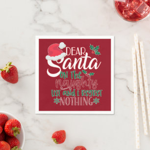 Guardanapo De Papel Caros Papais noeis Engraçados Nápoles de Natal