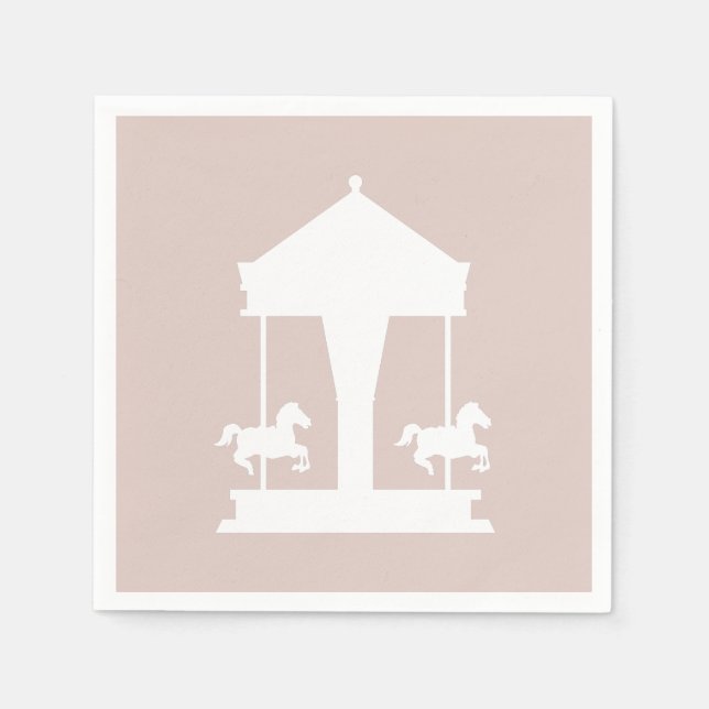 Guardanapo De Papel Carousel Floral Soft Pink (Frente)