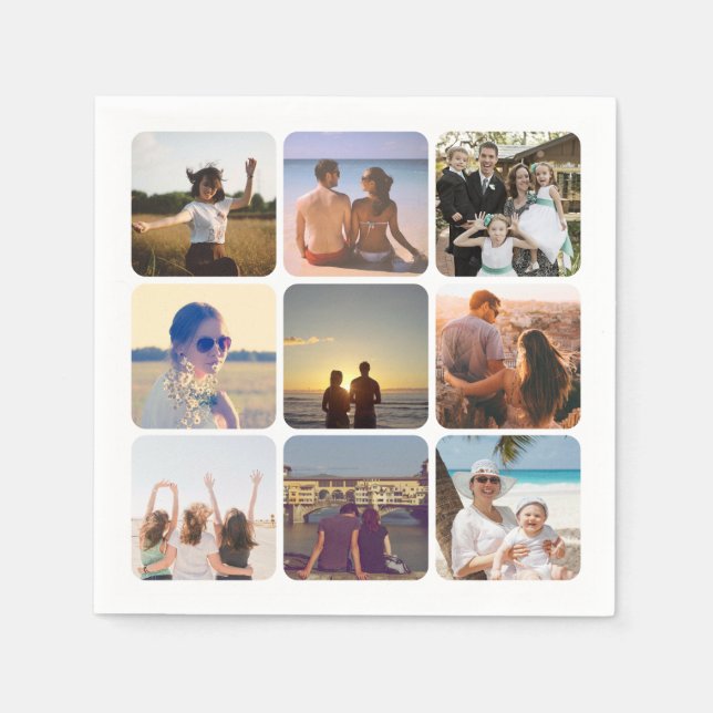 Guardanapo De Papel Carregar a sua fotografia (Frente)