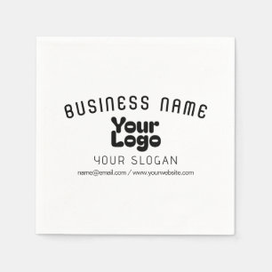 Guardanapo De Papel Carregar logotipo preto e branco retrormoderno (ed