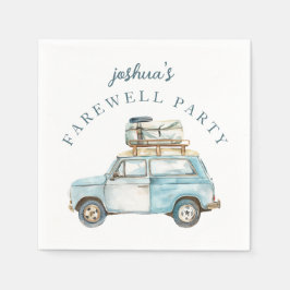 Guardanapo De Papel Carro Formando De Despedida De Festa