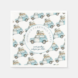 Guardanapo De Papel Carro Formando De Despedida De Festa