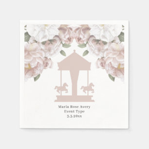 Guardanapo De Papel Carrossel Floral Soft, Personalizado