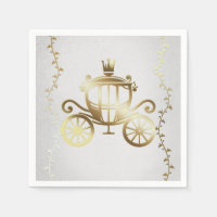 Carruagem de Ouro Elegante História de Branco da R