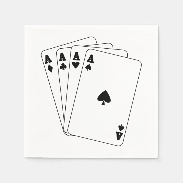Guardanapo De Papel Cartas de Ás (Frente)