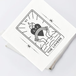 Guardanapo De Papel Cartas de Tarot | Chá de Noiva | Casamento | Tarot