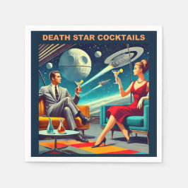 Guardanapo De Papel Cartazes de Viagens Espaciais Martini Drinks Death