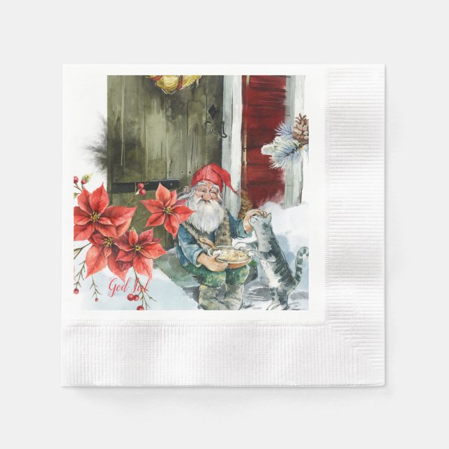 Guardanapo De Papel Cartões de Natal tradicionais (Frente)