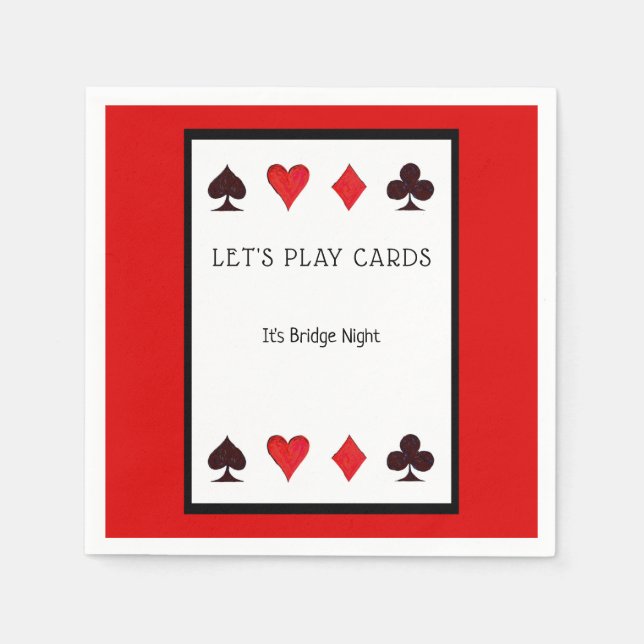 Guardanapo De Papel Cartões de vamos, Coquetel Napkins (Frente)