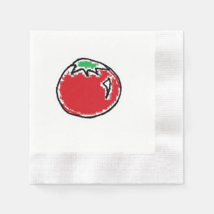 Guardanapo De Papel Cartoon Cheery Cherry Tomato
