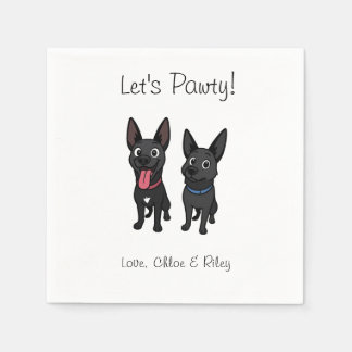 Guardanapo De Papel Cartoon guardanapo-coquetel de animais de companhi