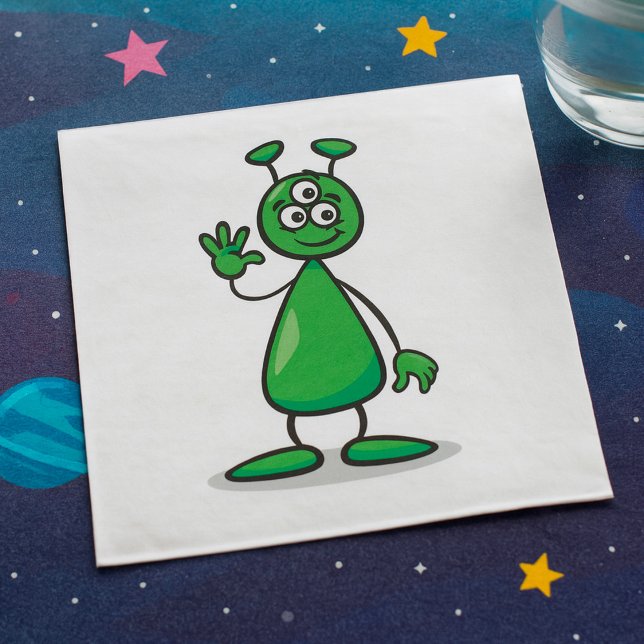 Guardanapo De Papel Cartoon Martian (Criador carregado)