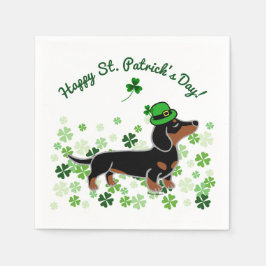 Guardanapo De Papel Cartoon Patrick Day Dachshund 5