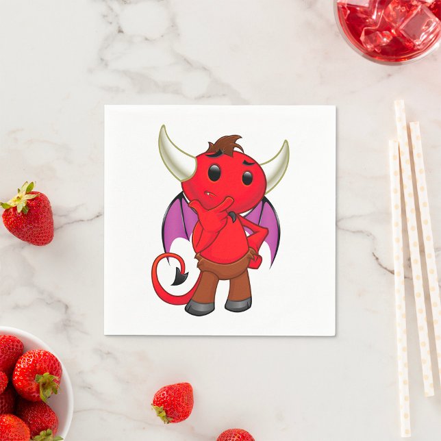 Guardanapo De Papel Cartoon Red Devil Paper Napkins (Criador carregado)