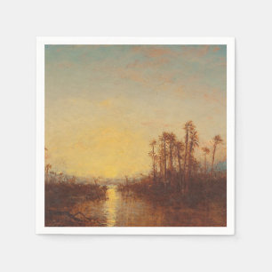 Guardanapo De Papel Cartum, Coucher De Soleil - Félix Ziem