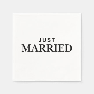 Guardanapo De Papel Casados Elegante Simples Casamento