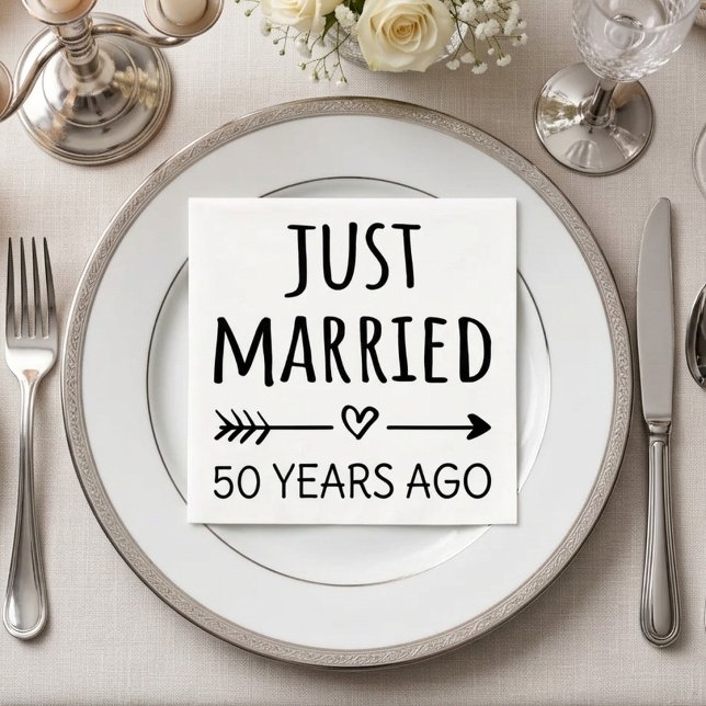 Guardanapo De Papel Casados há 50 Anos I (Criador carregado)