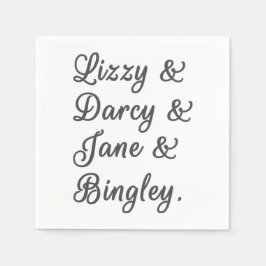 Guardanapo De Papel Casais de Orgulho e Preconceito I