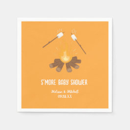 Guardanapo De Papel Casais Smore campfire marshmallow chá de fraldas