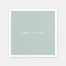 Guardanapo De Papel Casal de Seafoam Simples Nomes de Cocktail Moderno