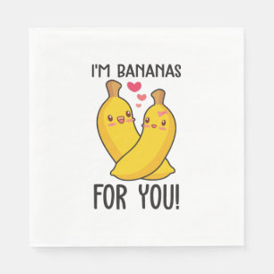 Guardanapo De Papel Casal Presente Sou Banana Para Você