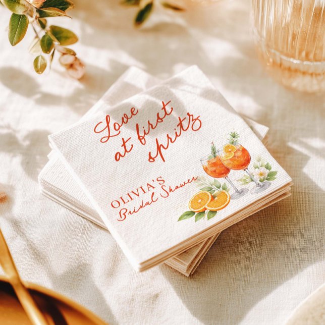 Guardanapo De Papel Casamento Amor à Primeira Spritz (Criador carregado)