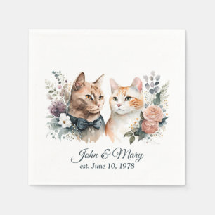 Guardanapo De Papel Casamento Aniversário De Brancos