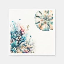 Casamento Aquarela Coral Splash Oceano