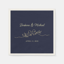 Guardanapo De Papel Casamento Azul Marinho