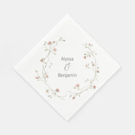 Guardanapo De Papel Casamento Boêmian Personalizado Napkin