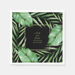 Guardanapo De Papel Casamento botânico das hortaliças tropicais