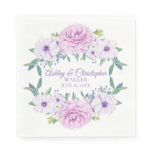 Casamento Branco Floral de Lavanda Lilac Purple Pe