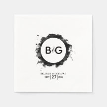 Casamento Branco Negro Simples