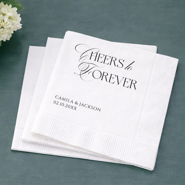 Guardanapo De Papel Casamento Brinde para Sempre (Criador carregado)