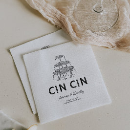 Guardanapo De Papel Casamento Caprichoso Doodle