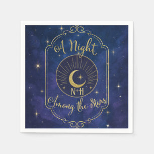 Guardanapo De Papel Casamento Céu Estelar Entre As Estrelas