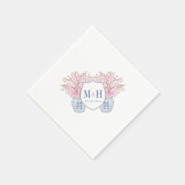 Guardanapo De Papel Casamento Chic Chinoiserie Chinoiserie Cor-de-Rosa
