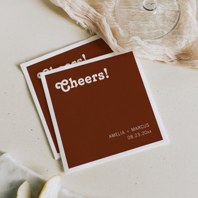 Guardanapo De Papel Casamento Chic Retroativo (Criador carregado)